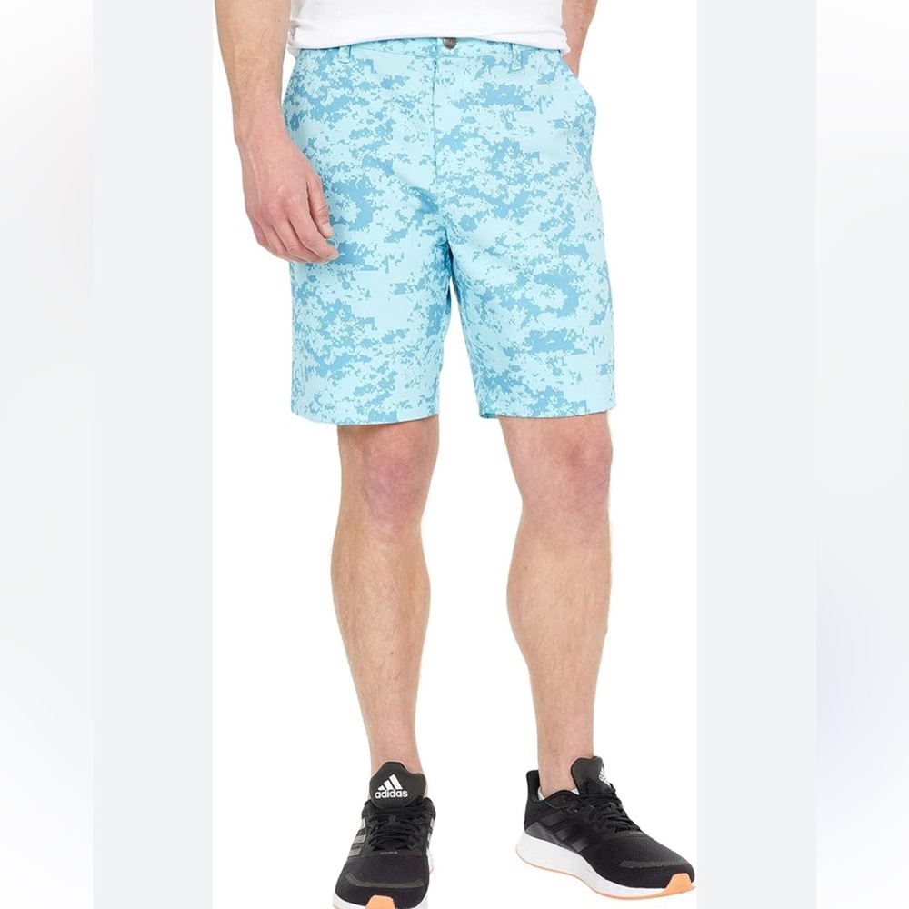 ADIDAS Golf Ultimate 365 Primegreen Performance Wicking Shorts Blue Camouflage